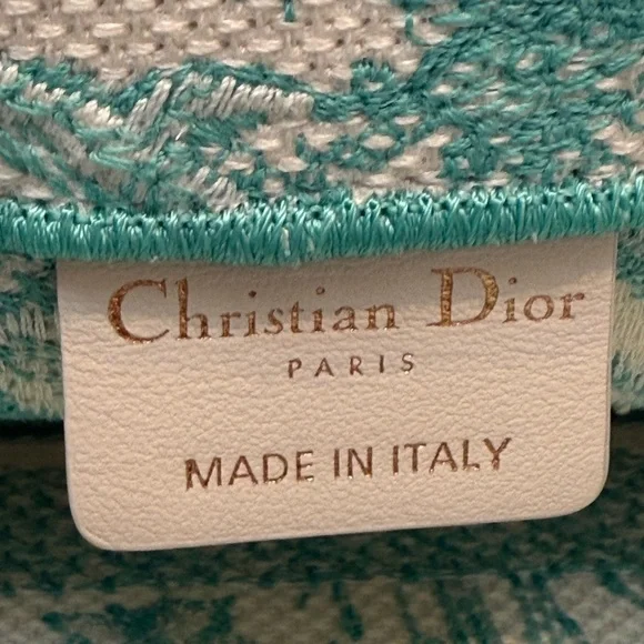 NEW 2024 Christian Dior Medium Jade Green Dioriviera Book Tote Handbag - Picture 9 of 11